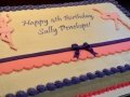 Ballerina Sheet Cake Pink and Purple