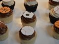 Sports balls mini cupcakes