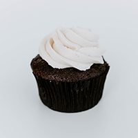 Black Bottom Cupcakes - Chocolate cake with Vanilla frosting