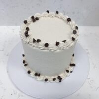 Black Bottom - Chocolate cake with Vanilla frosting