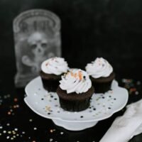 Trick or Treat Confetti Topped Cupcakes