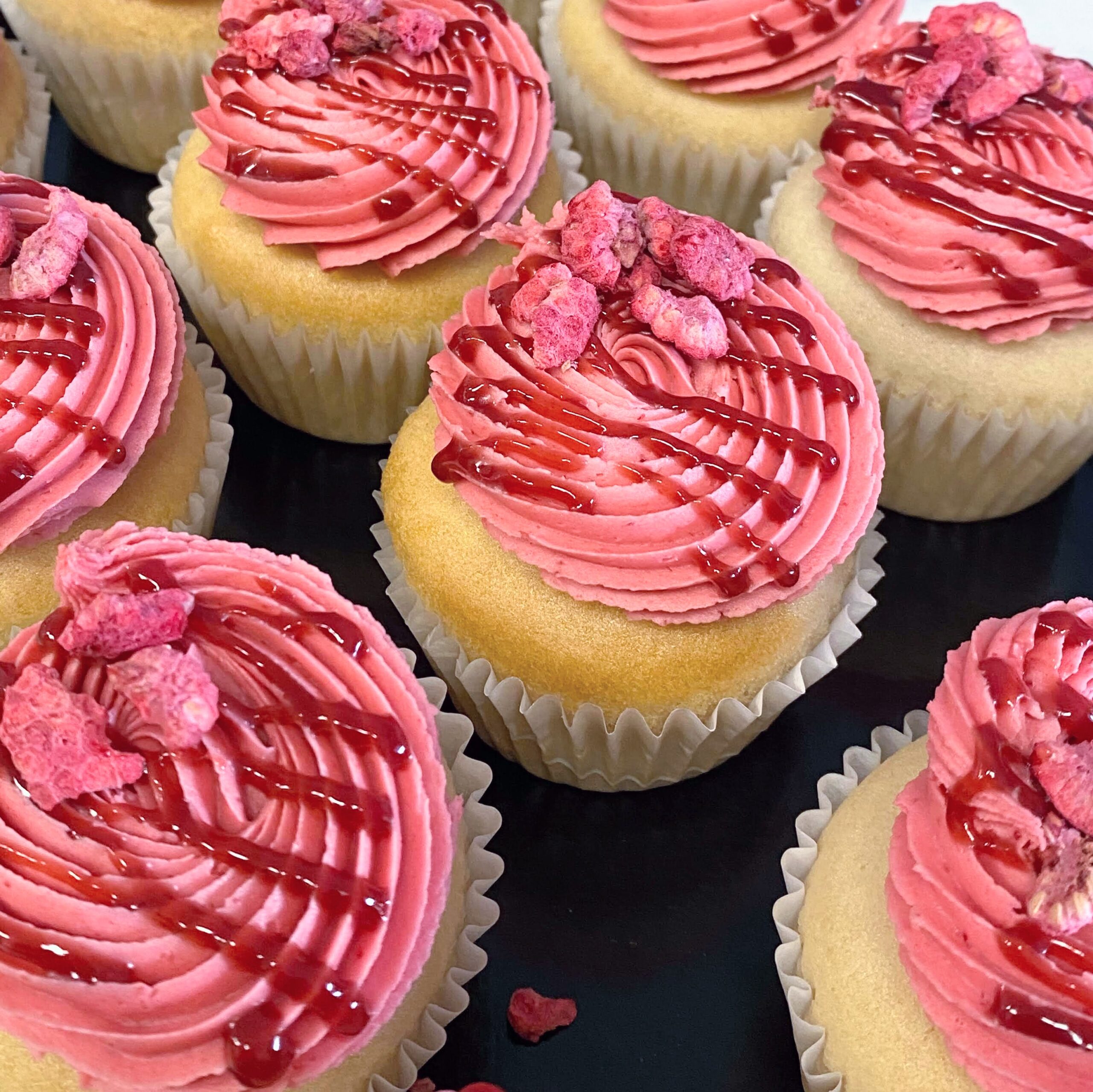 Raspberry Vanilla cupcake