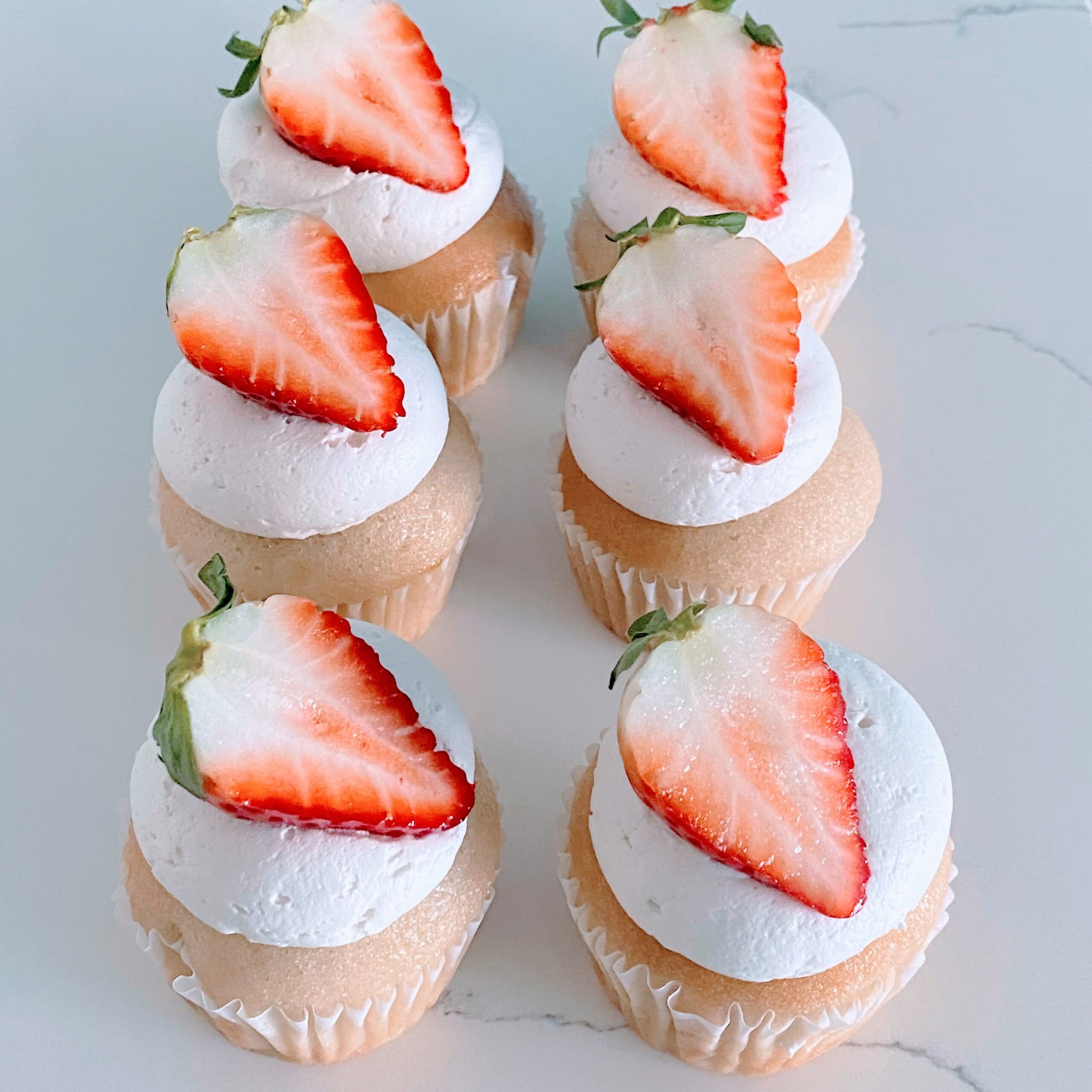 Strawberries and Crème cupcake