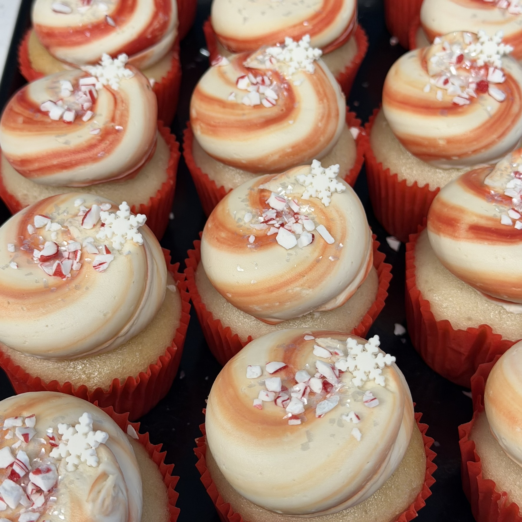 White Peppermint Cupcakes